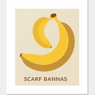 Scarf Bananas Posters and Art